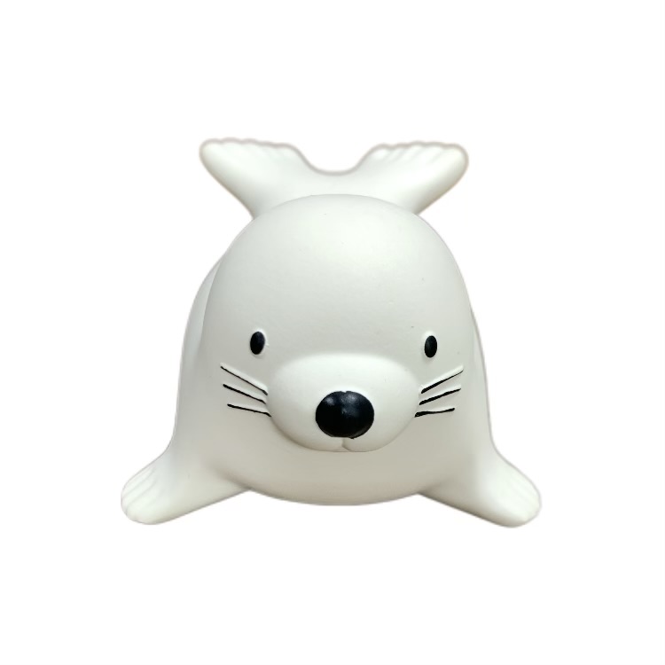 natural rubber baby sea lion-shaped bath toy-soft safe bathtime play for babies